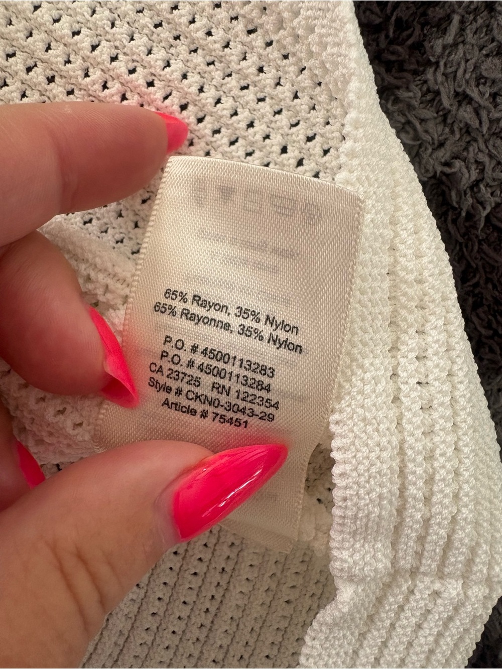 Babaton white Crochet Tank Top - Picture 4 of 5